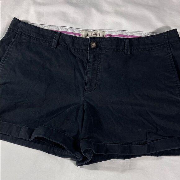 Old Navy womens black Perfect 3.5" Shorts flat front chino shorts - size 14 - Picture 1 of 9